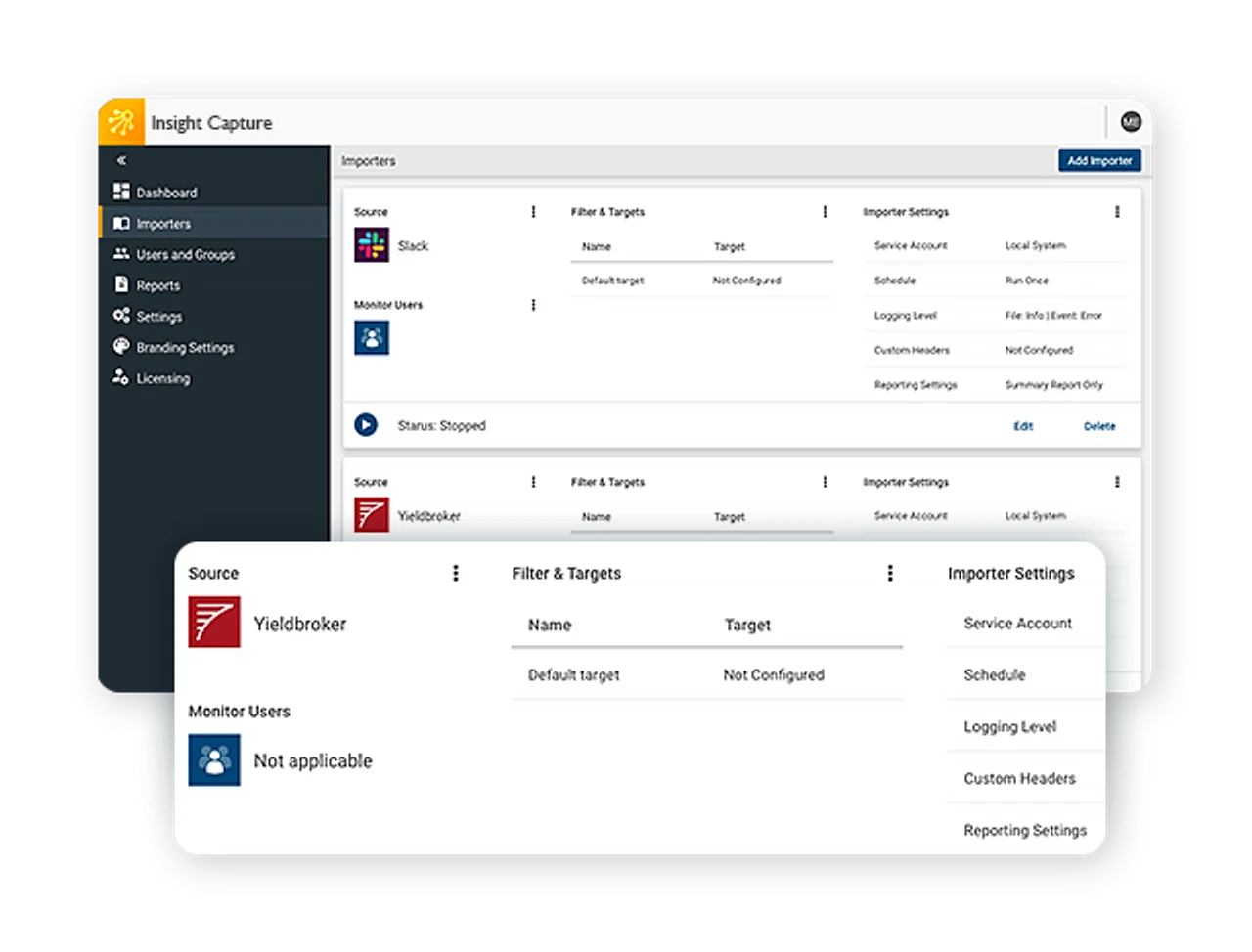 Insight Capture dashboard screenshot