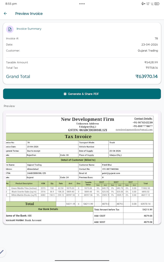 GST Invoice Ledger Pro