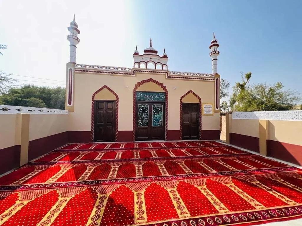 Masjid in rural Pakistan - interior view.