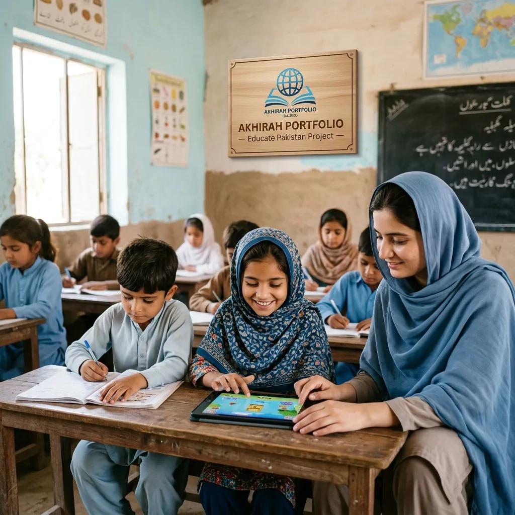 Children learning in a classroom in South Asia.