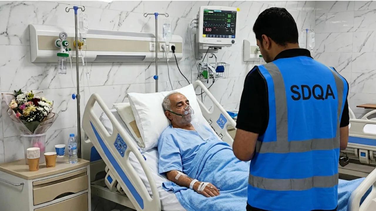 Patient receiving care in a rural Pakistan clinic.