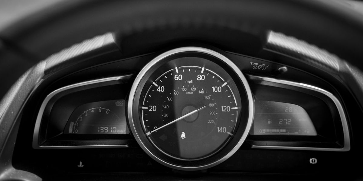 Car speedometer with the needle resting at zero, a reading that stands for a business website measured and found slow
