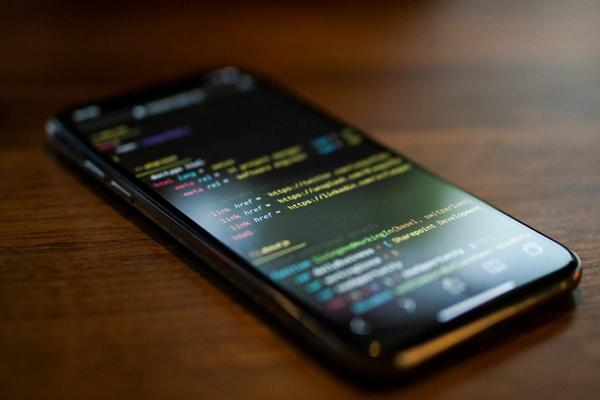 Layar smartphone menampilkan kode program aplikasi, ilustrasi biaya bikin aplikasi Android untuk bisnis