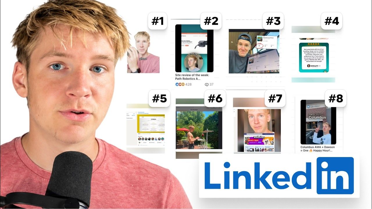 Video thumbnail for The 8 LinkedIn Post Types That Got Me Marketing Clients