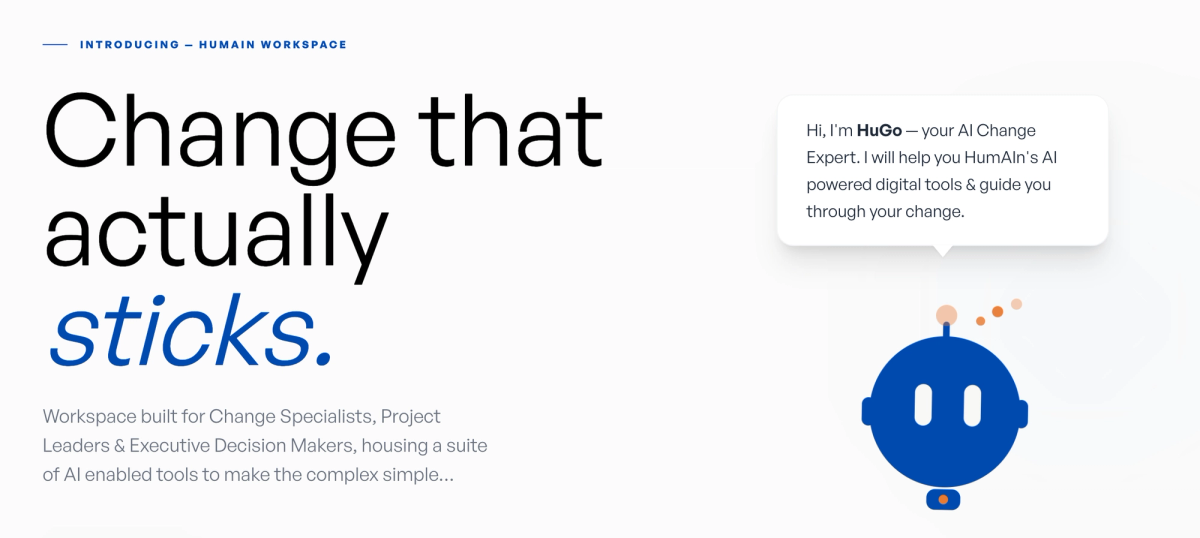 What is an AI-powered change management platform?
