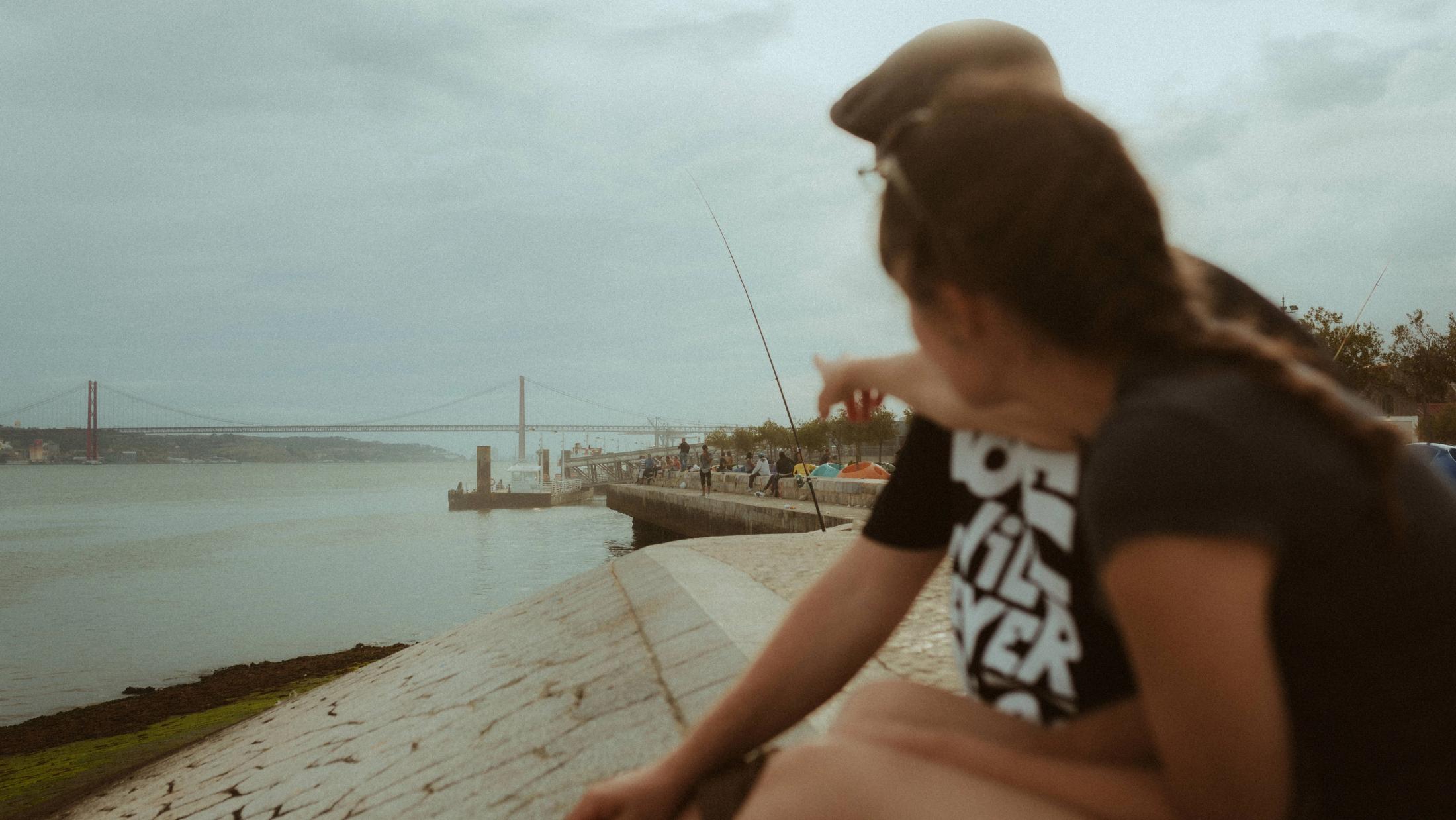Harbour view during Ana and Till's Lovers Session in Portugal.