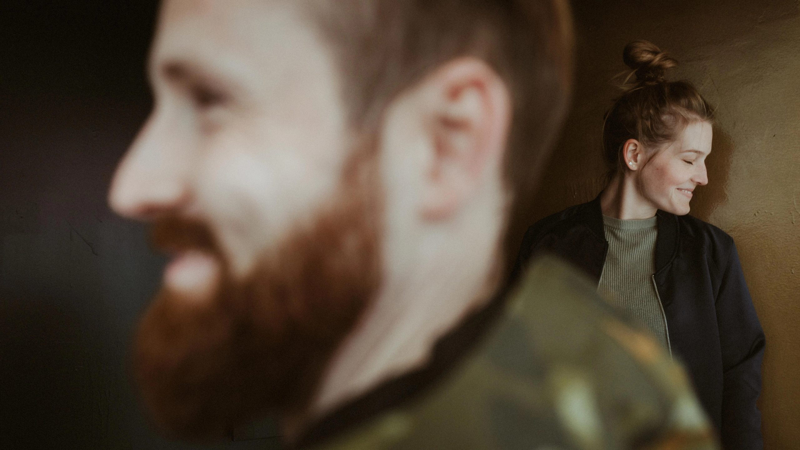 Bjørn in profile during a portrait session