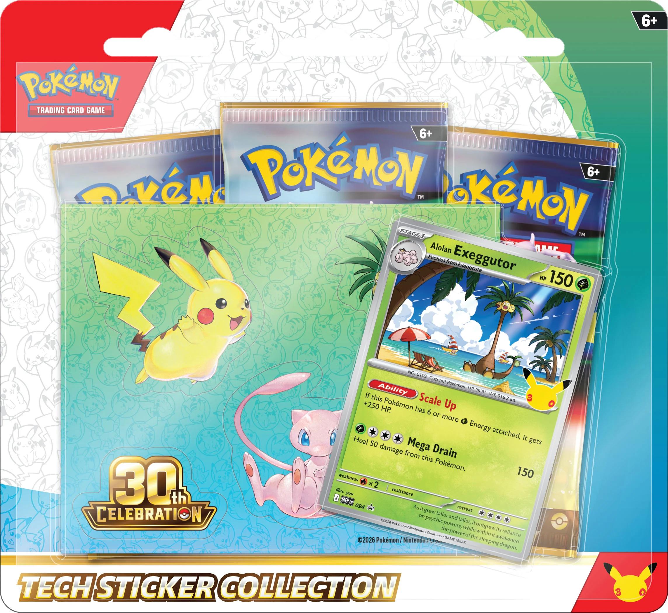 Tech Sticker Collection Alolan Exeggutor 30th Celebration