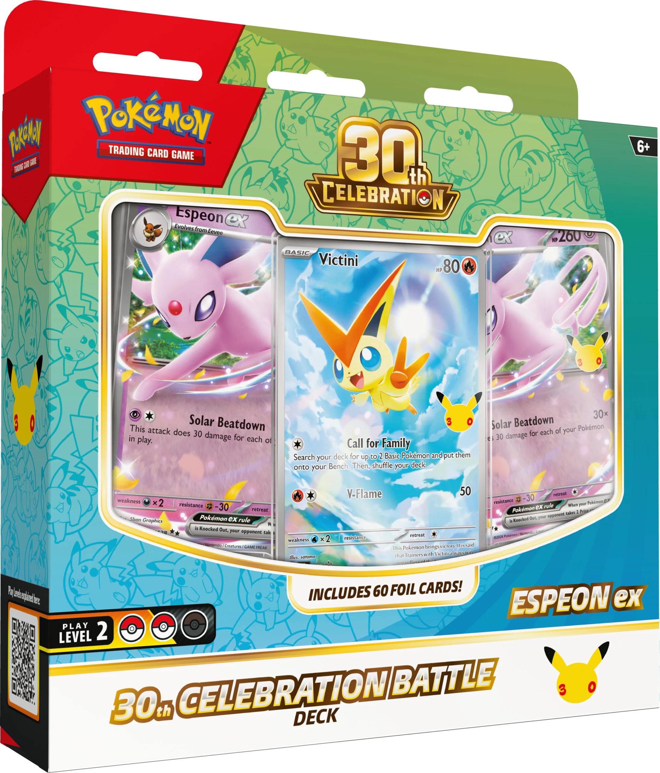 Battle Deck Espeon ex Pokémon 30th Celebration