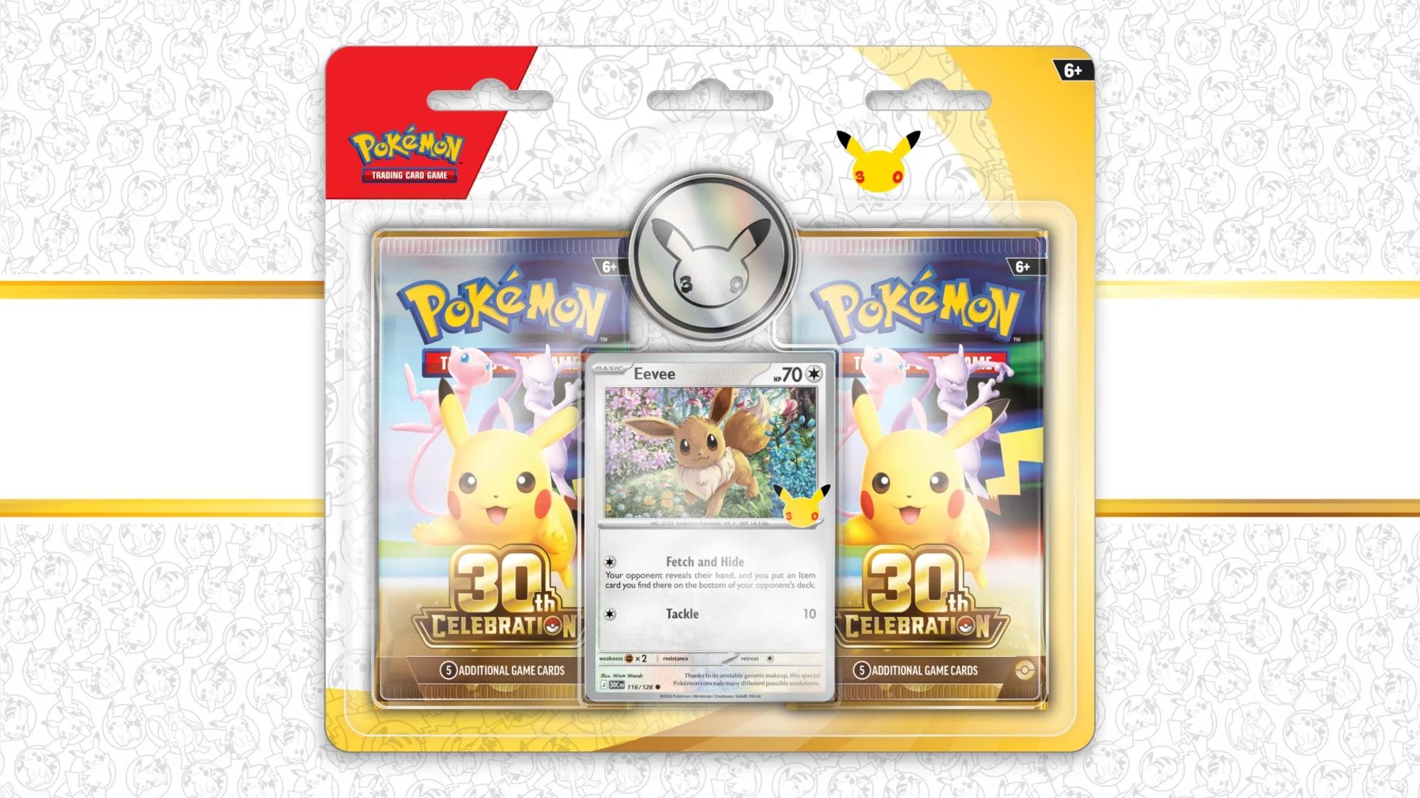 Blister 2 buste Pokémon 30th Celebration