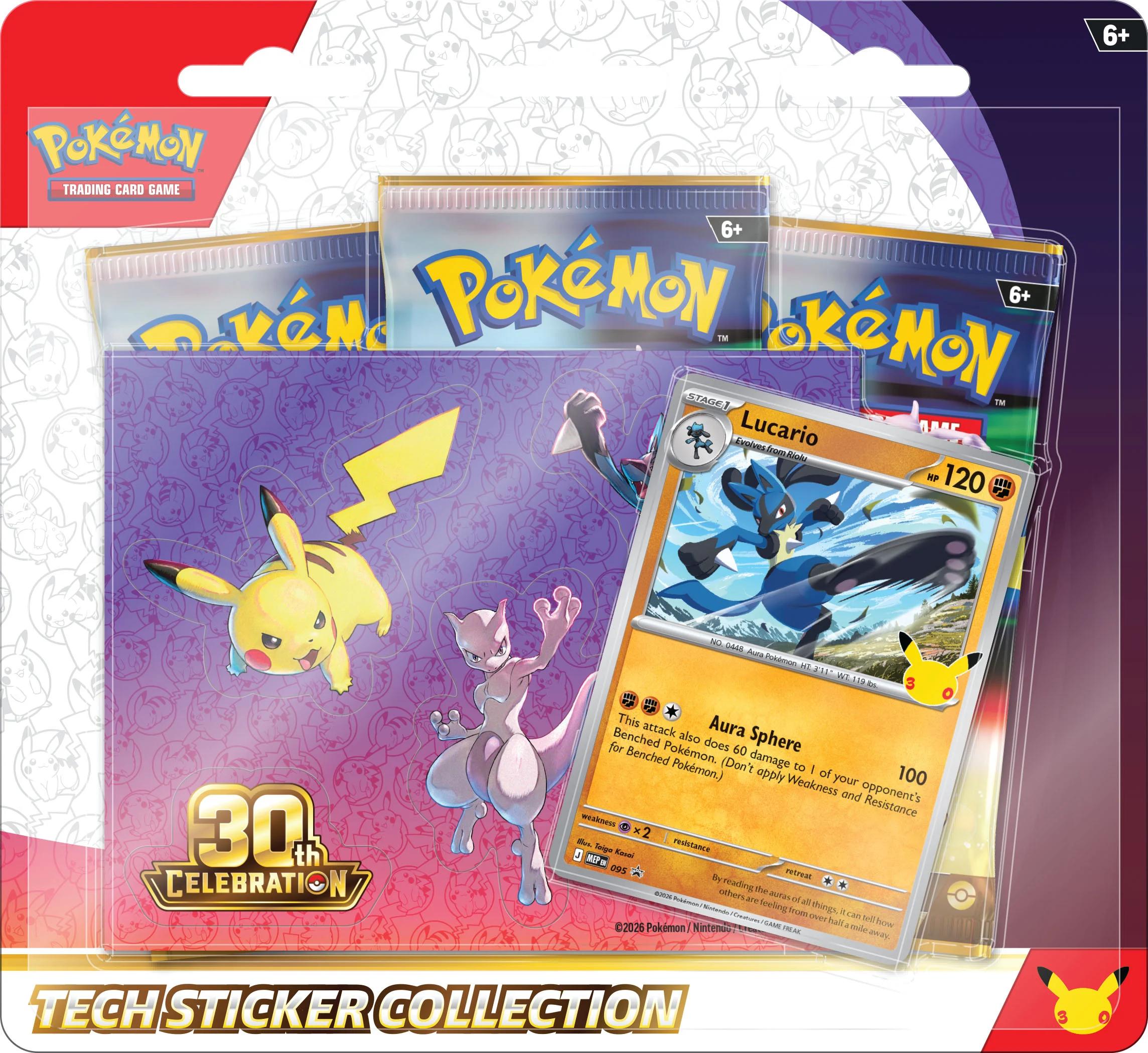 Tech Sticker Collection Lucario 30th Celebration