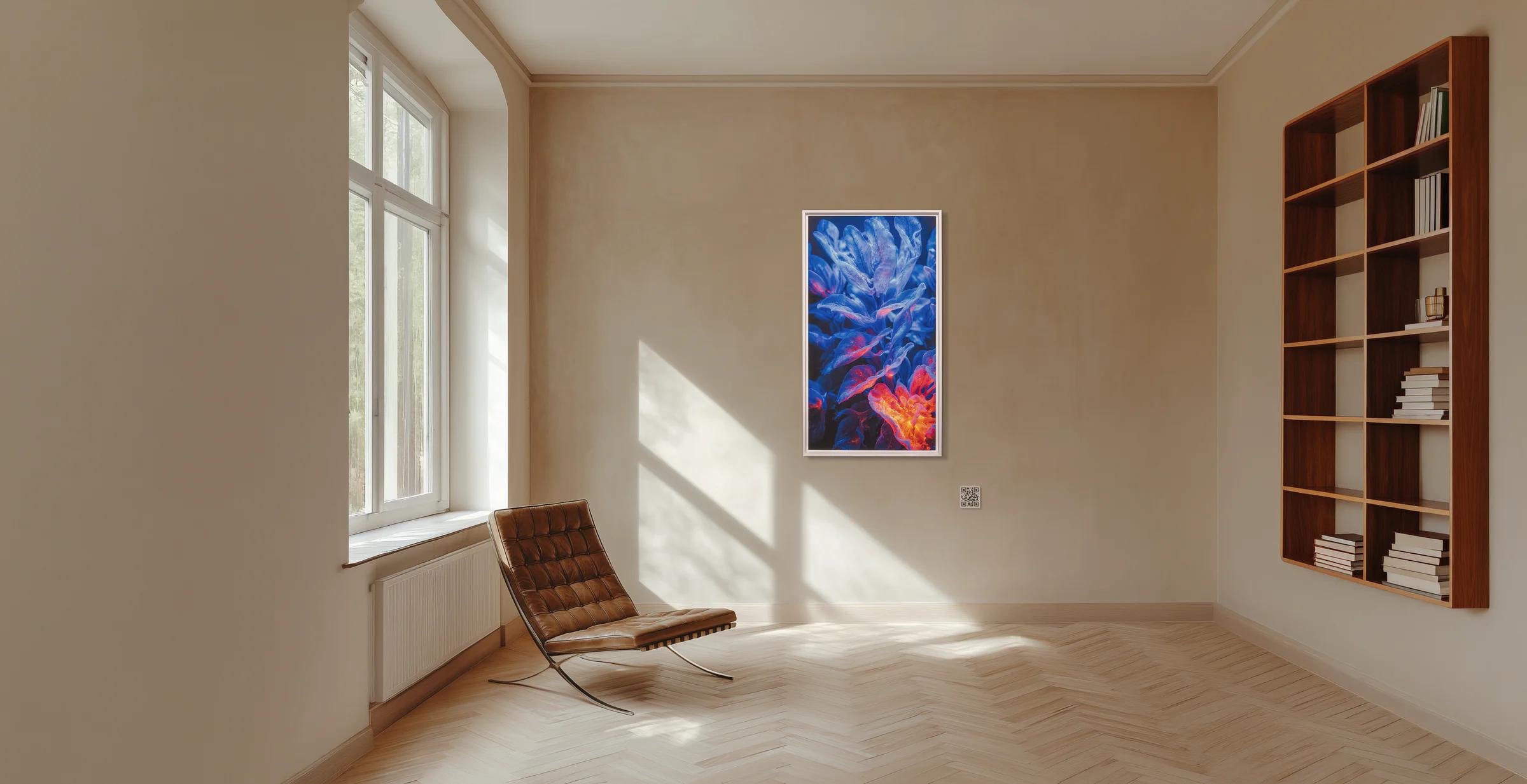 Refik Anadol Biome Lumina #952 installed in a premium room — Dataland hero