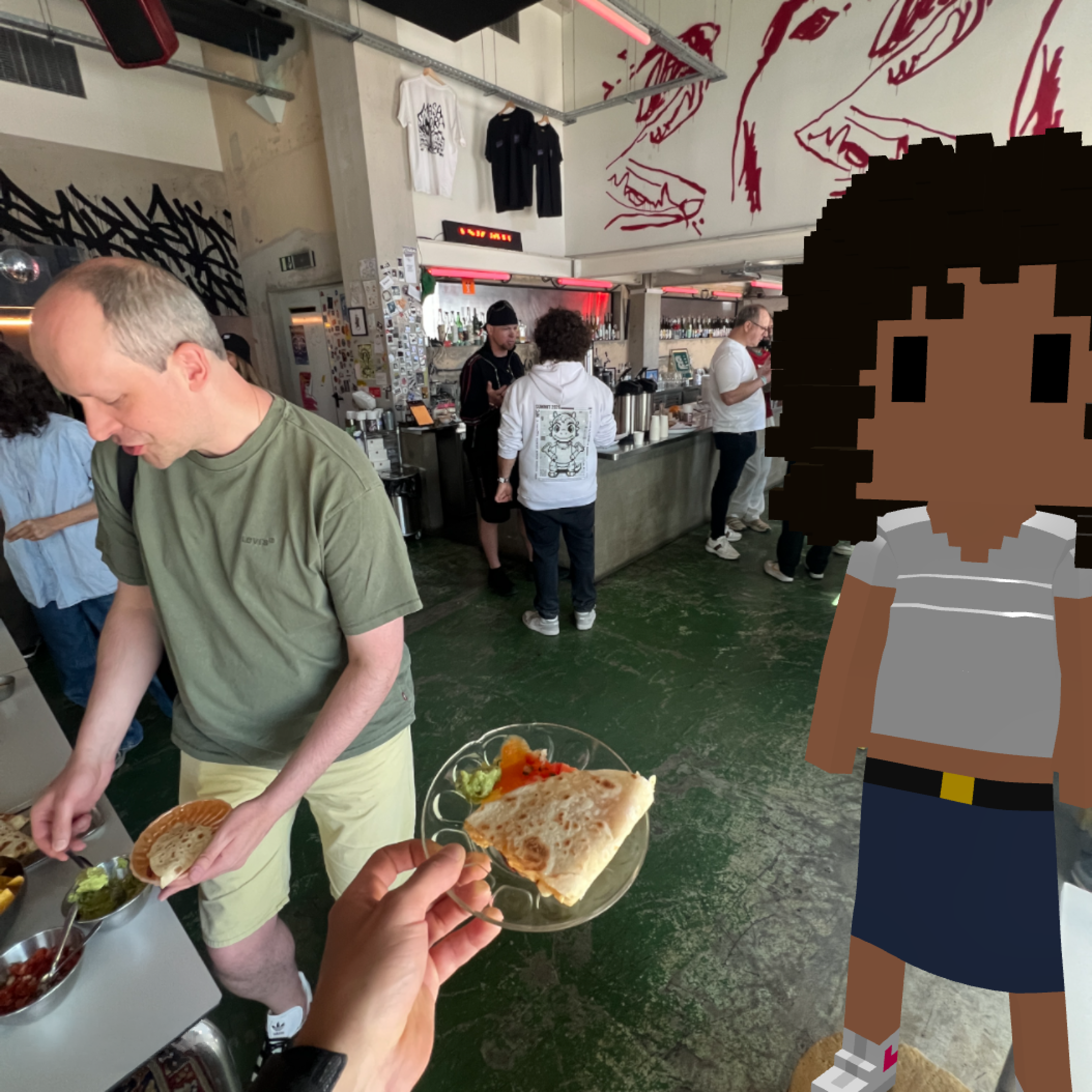 Midl at the collector-exclusive Meebit Brunch.