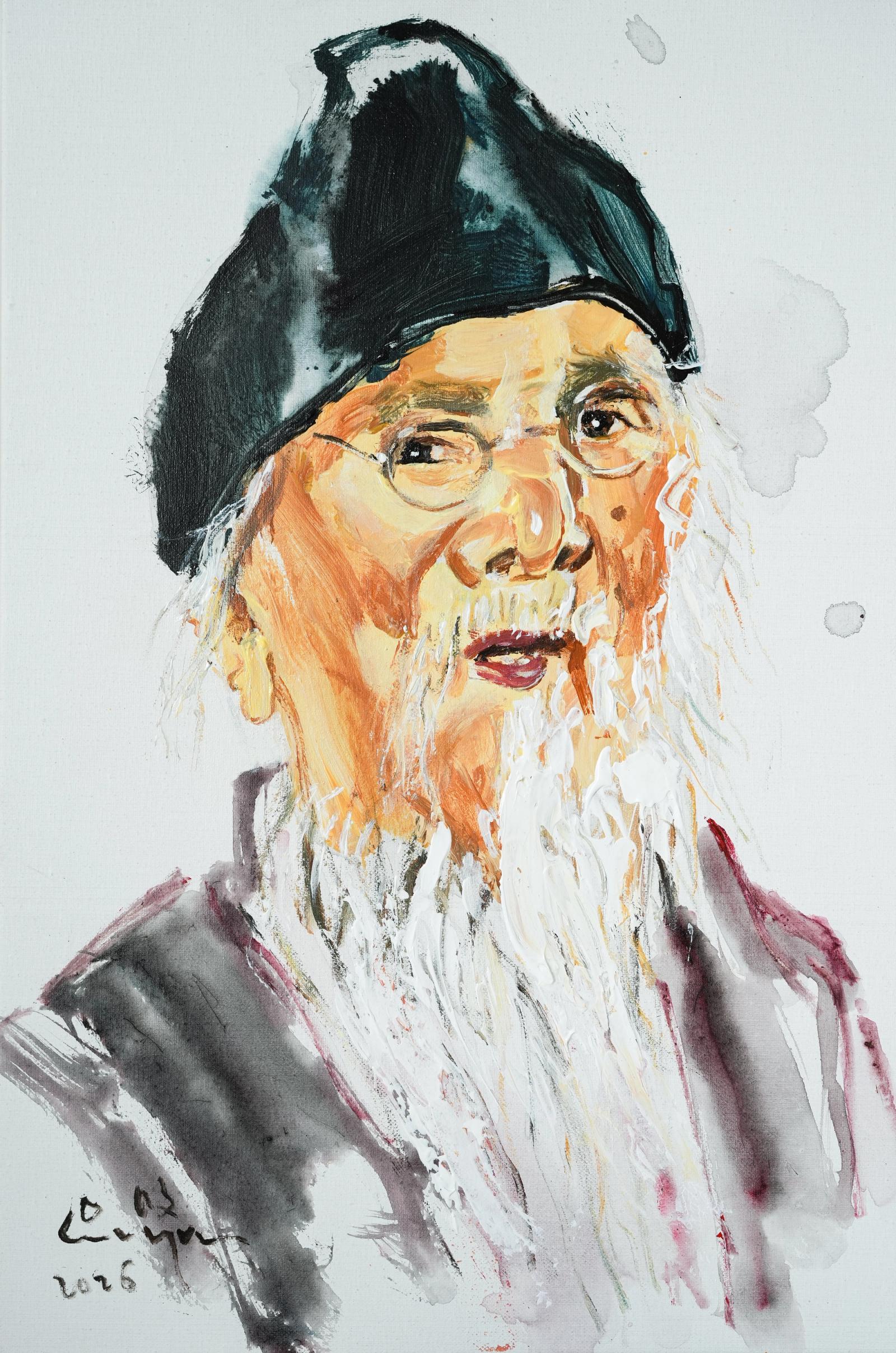 面孔.齐白石，吴悠作品