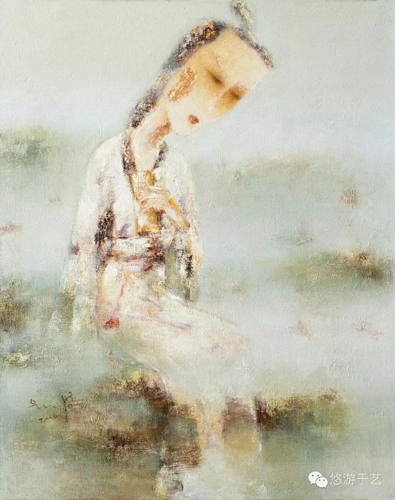 潇湘诗韵之四 布面油画 100x80cm 2006