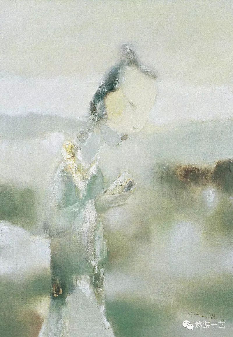 南塘秋月NO.8 布面油画 92x65cm 2005