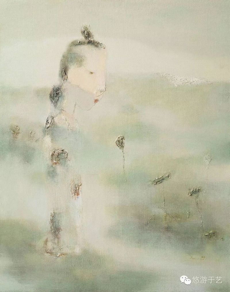 南塘秋月NO.2 布面油画 100x80cm 2005
