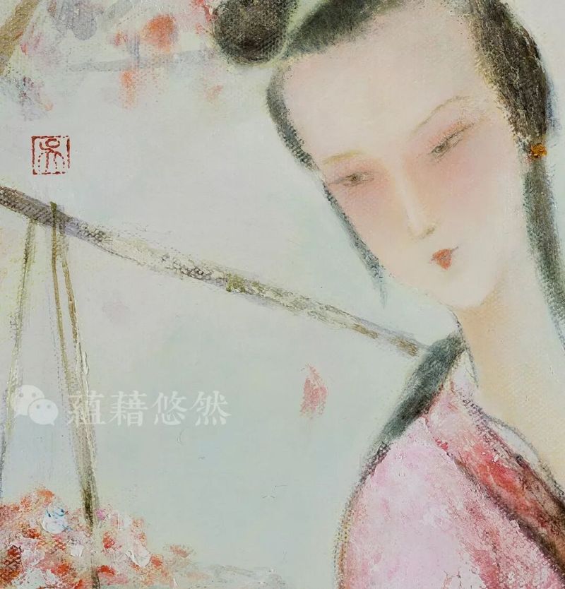 金陵十二钗之黛玉葬花（局部）