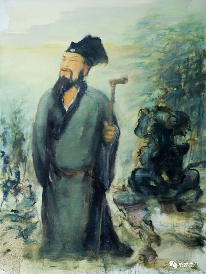 烟雨任平生 布面油彩 160x120cm 2018