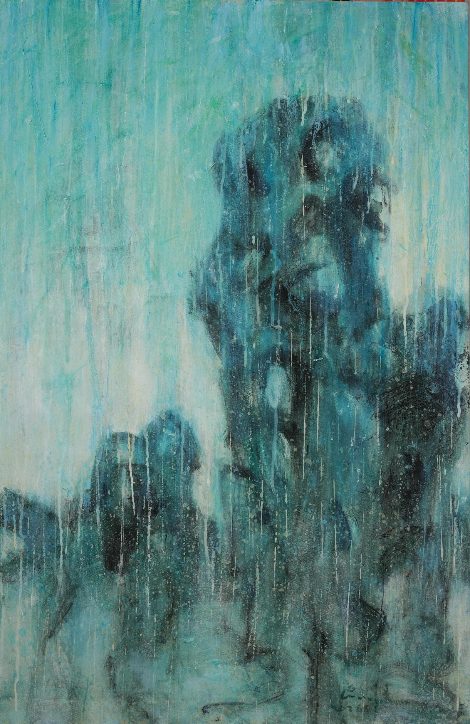 竹石图NO.1，吴悠作品