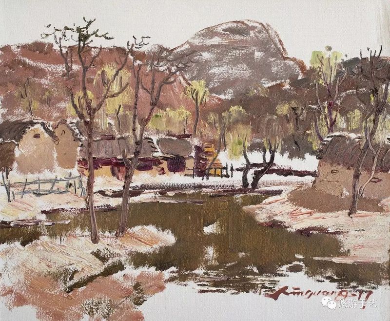 故园香光之五 布面油画 50x60cm