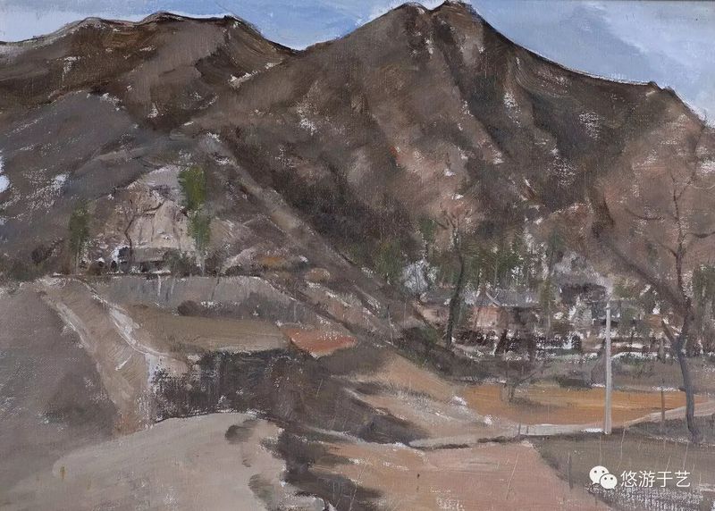 北港春意之三 布面油画 60x80cm