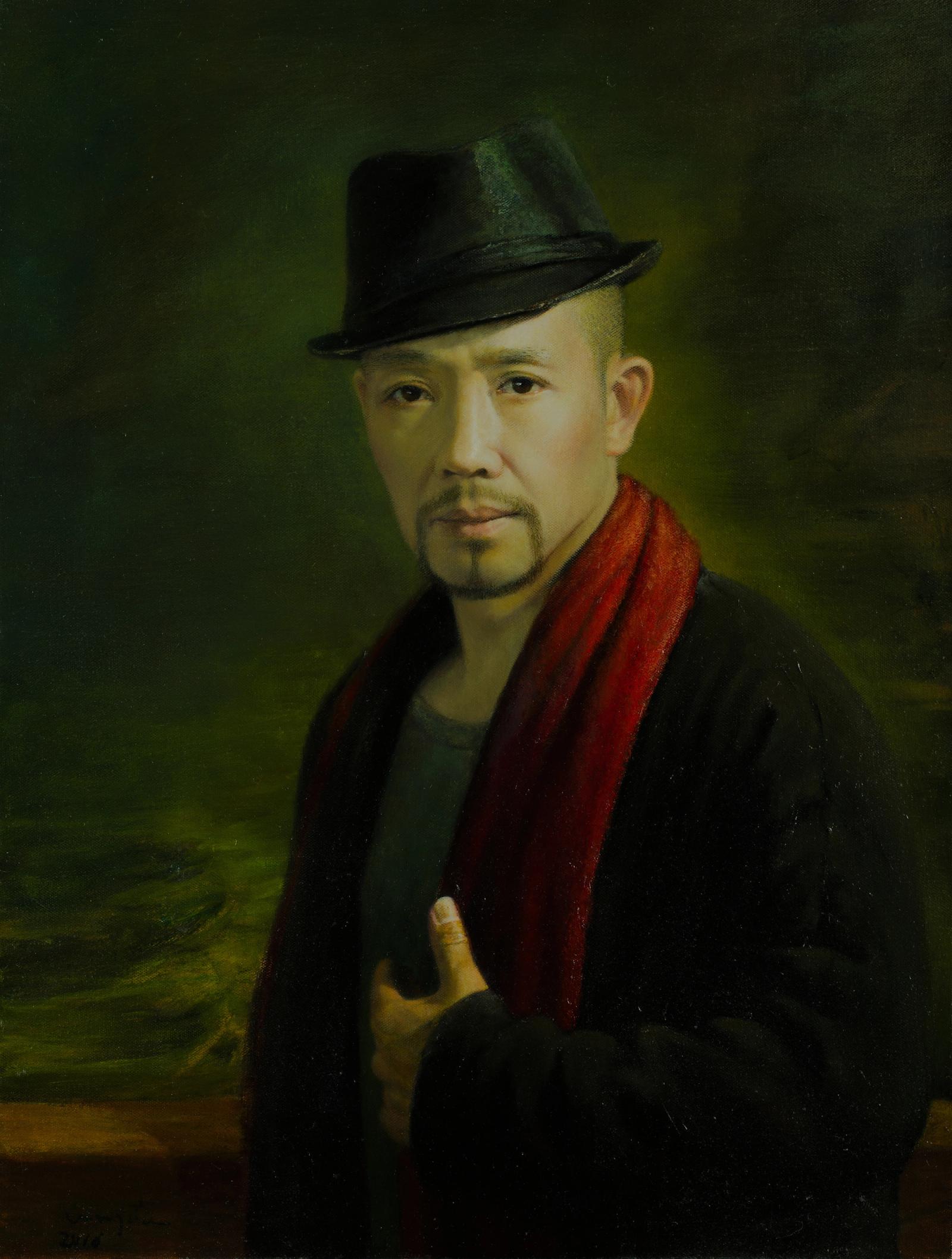 自画像，吴悠作品
