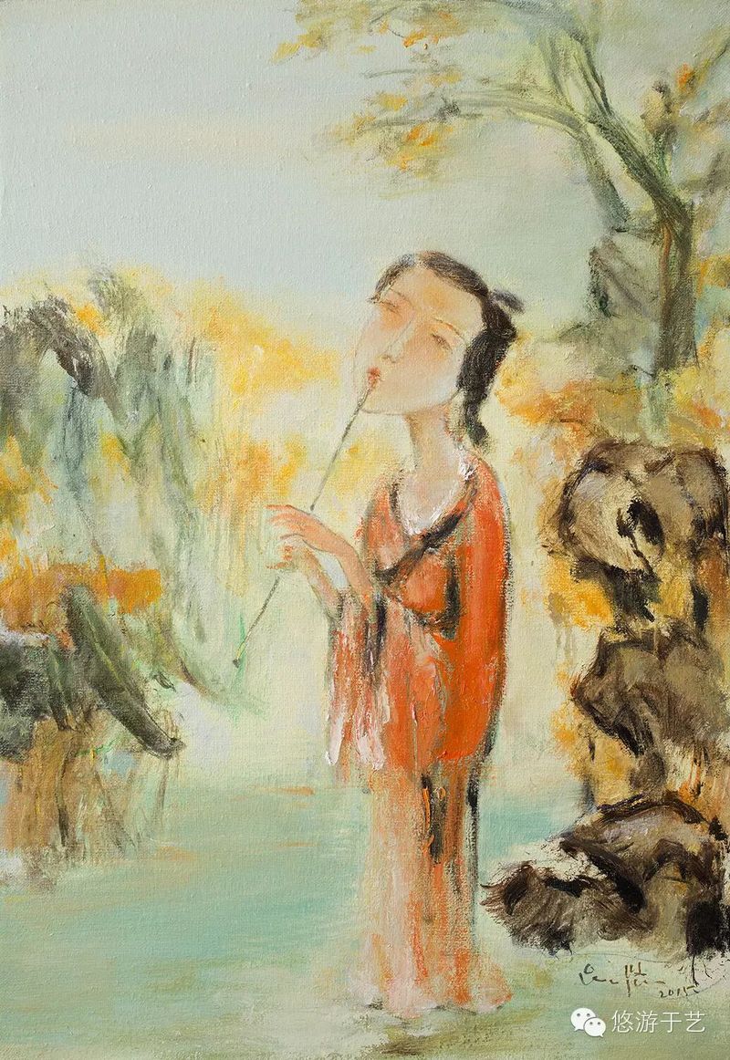 凤箫声动，明月徘徊梅花弄，赢女青鸾杳无踪，彩云落霞，绯红西秦梦……
