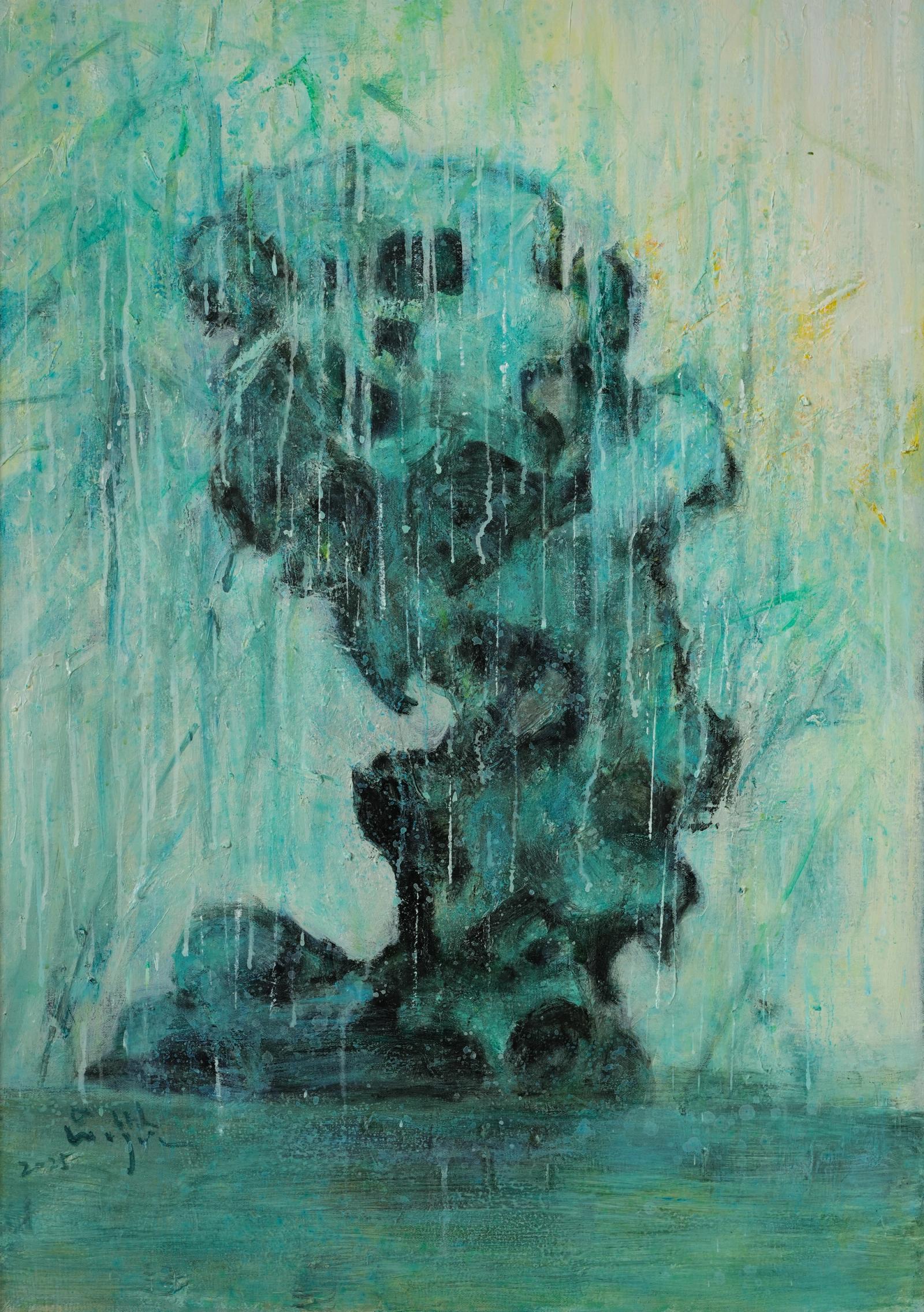 竹石图NO.2，吴悠作品