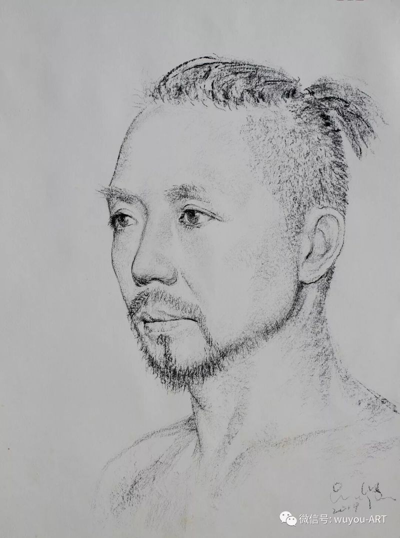 打赤膊的自画像 2019