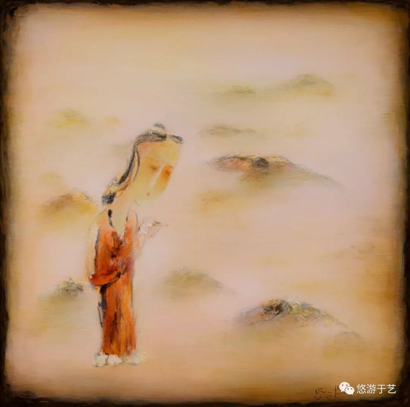 月徘徊之一 布面油画 100x100cm 2015