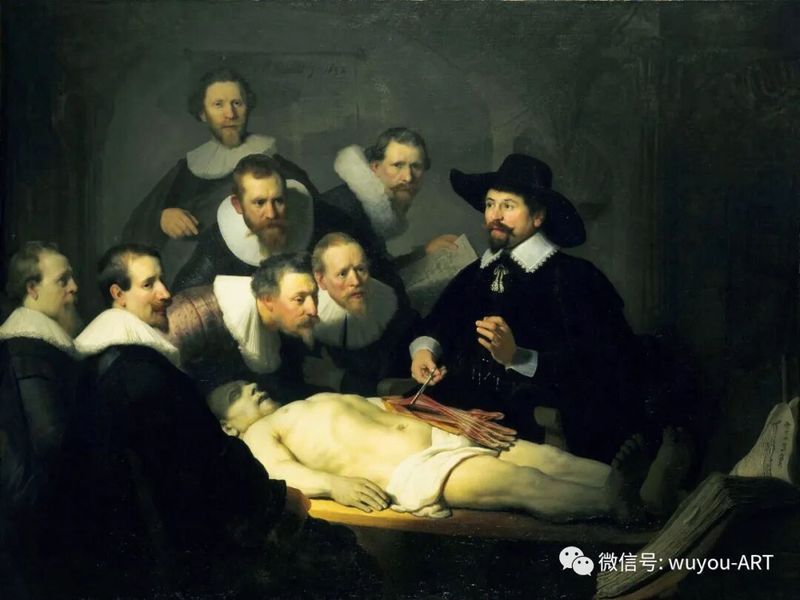 杜普教授的解剖课 伦勃朗 荷兰 1632年 油画 169.5×216.5厘米 藏海牙博物馆