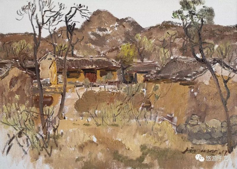 故园香光之三 布面油画 50x70cm