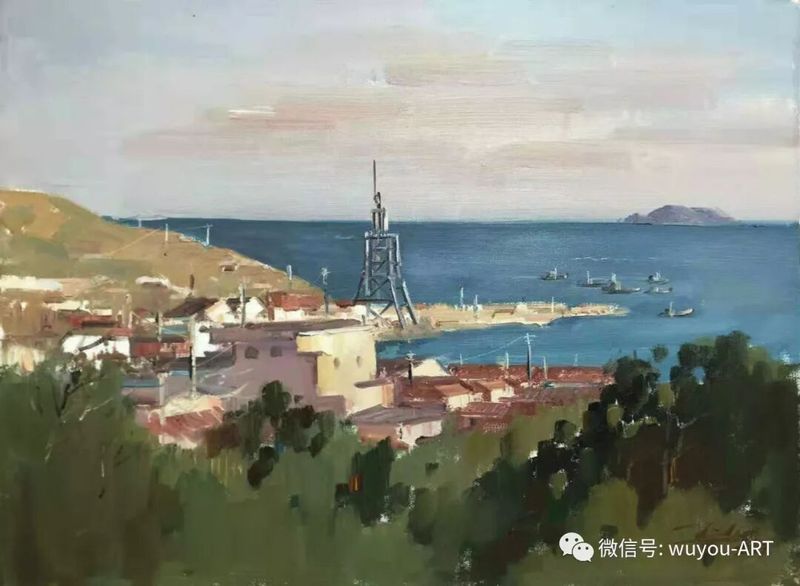 油彩桂花酒 小岛堪移情配图