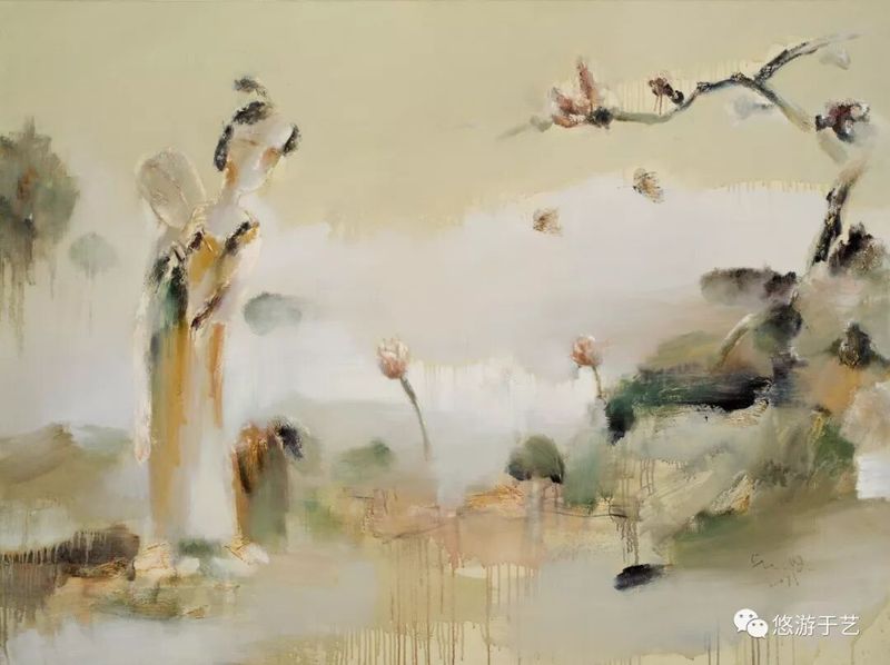 花落时节之一 布面油画 150x200cm 2007