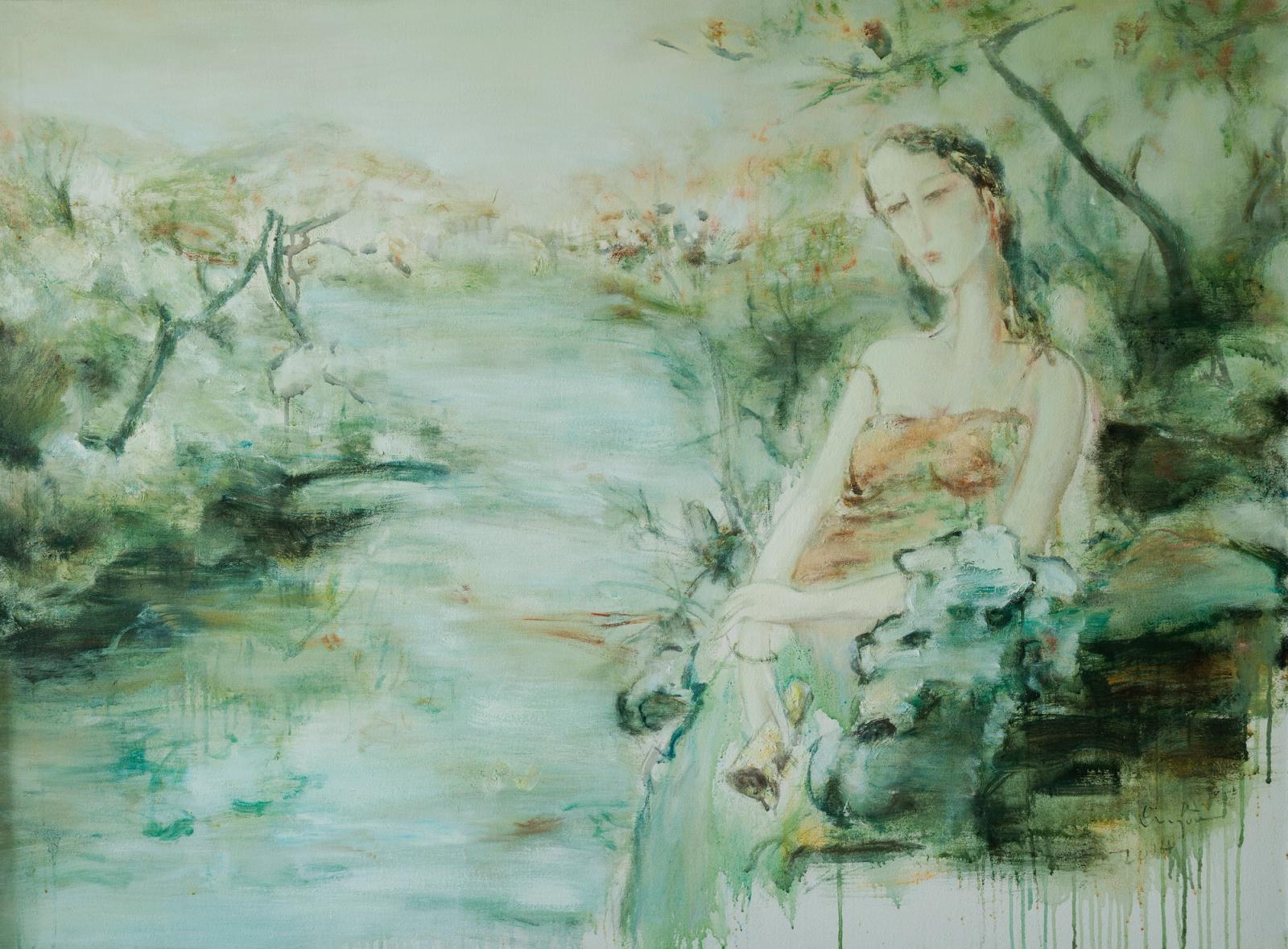 桃花溪，吴悠作品