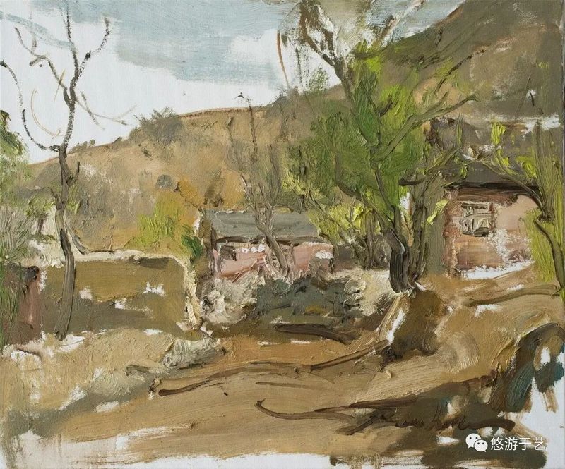 北港村NO.2 布面油画 50x60cm