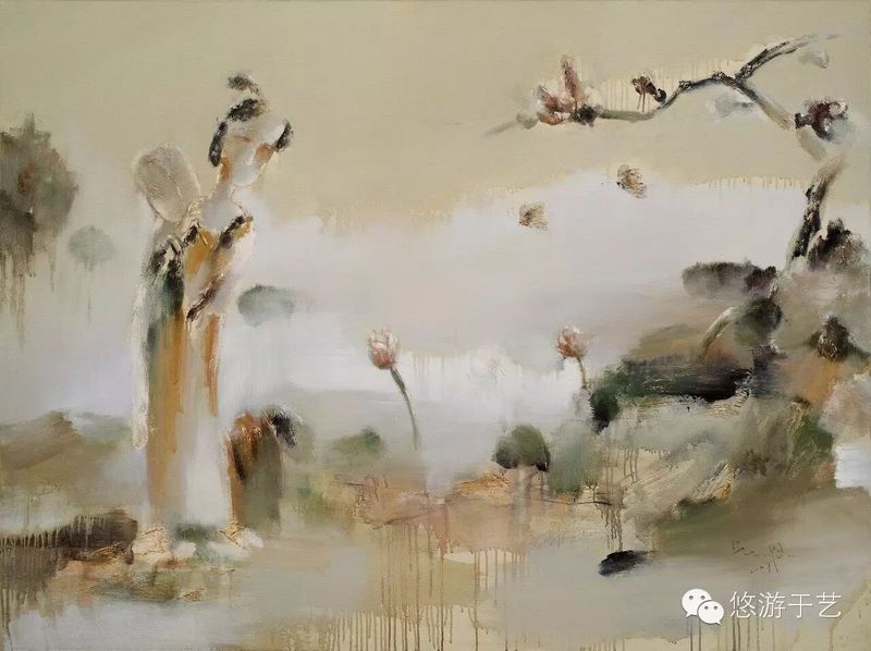 花落时节之一 布面油画 200x150cm 2007