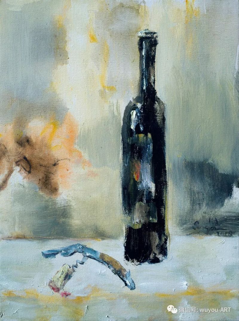 开启的红酒 40 x 30cm 2018
