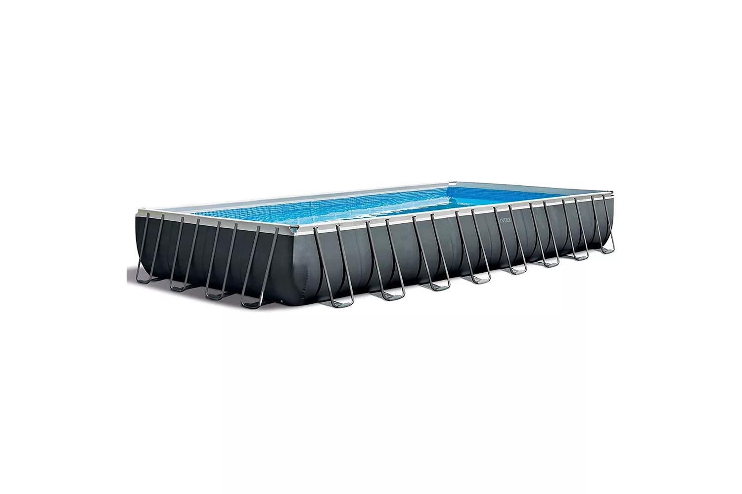 Intex Ultra XTR Rectangular Pool Set with Sand Filter Pump & Saltwater System