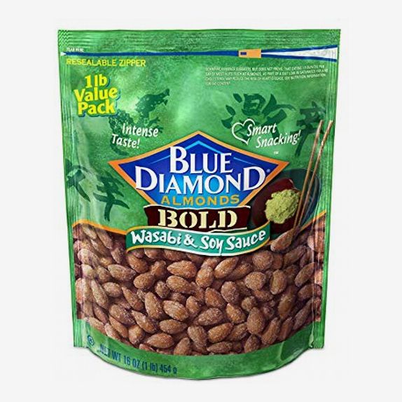 Blue Diamond Wasabi & Soy Sauce Almonds, 16 Oz.