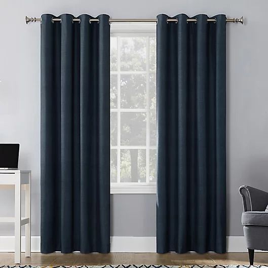 Sun Zero Duran Grommet Blackout Curtain Panel