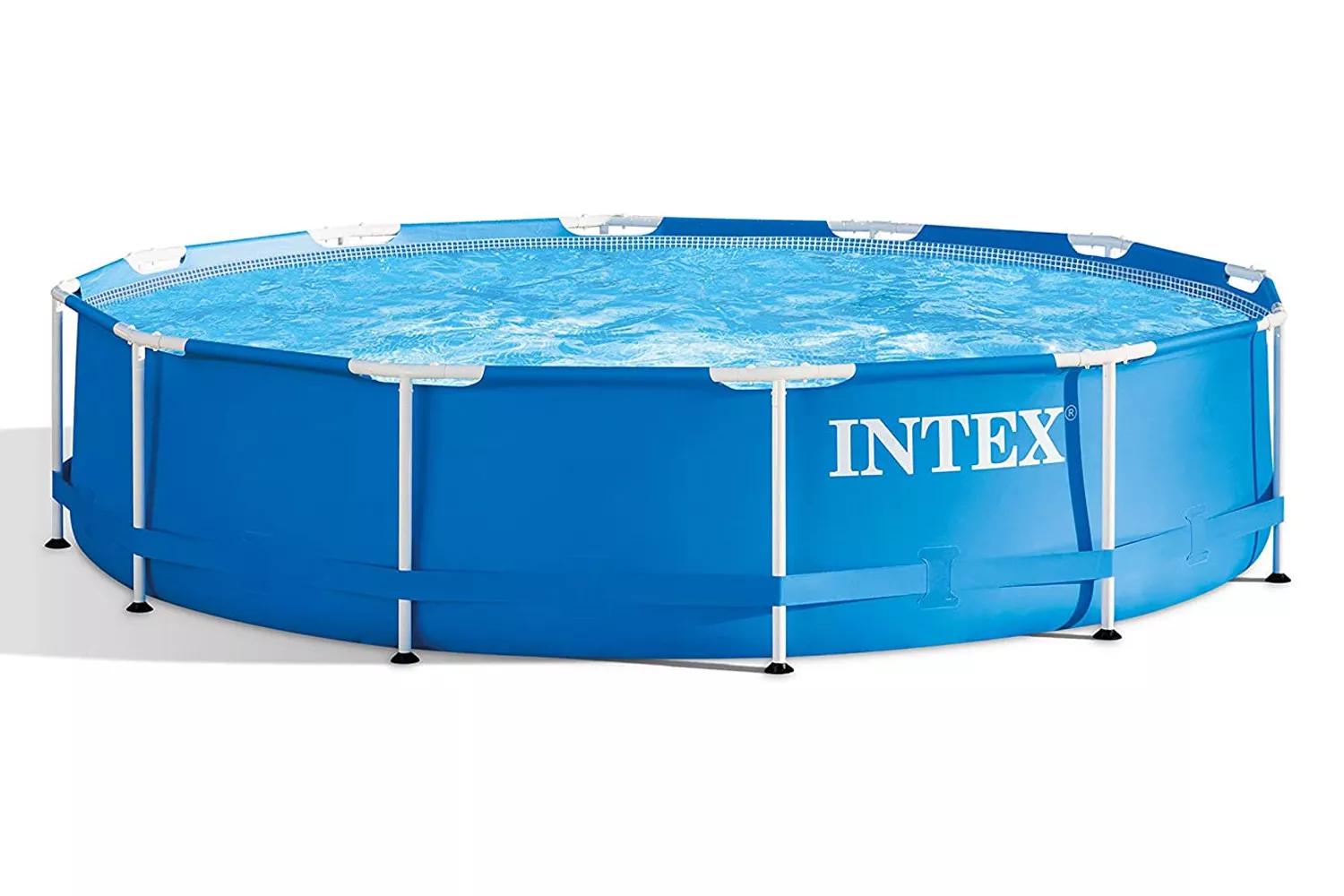 Intex Round Metal Frame Pool with Filter Pump