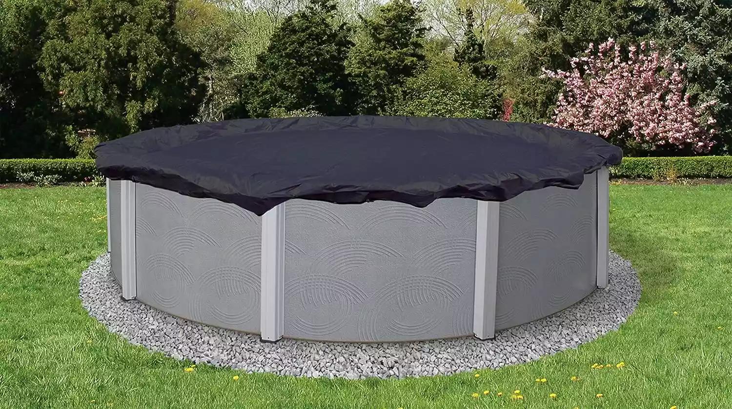 Blue Wave Round Navy Blue Above-Ground Winter Pool Cover