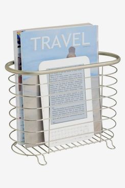 mDesign Decorative Metal Farmhouse Magazine Holder