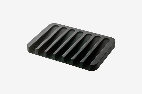 Yamazaki Home Silicone Soap Tray, Black