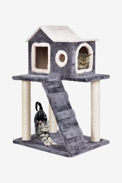 Tangkula Multi-Level Cat Tree with Scratching Posts and Ladder - 36"