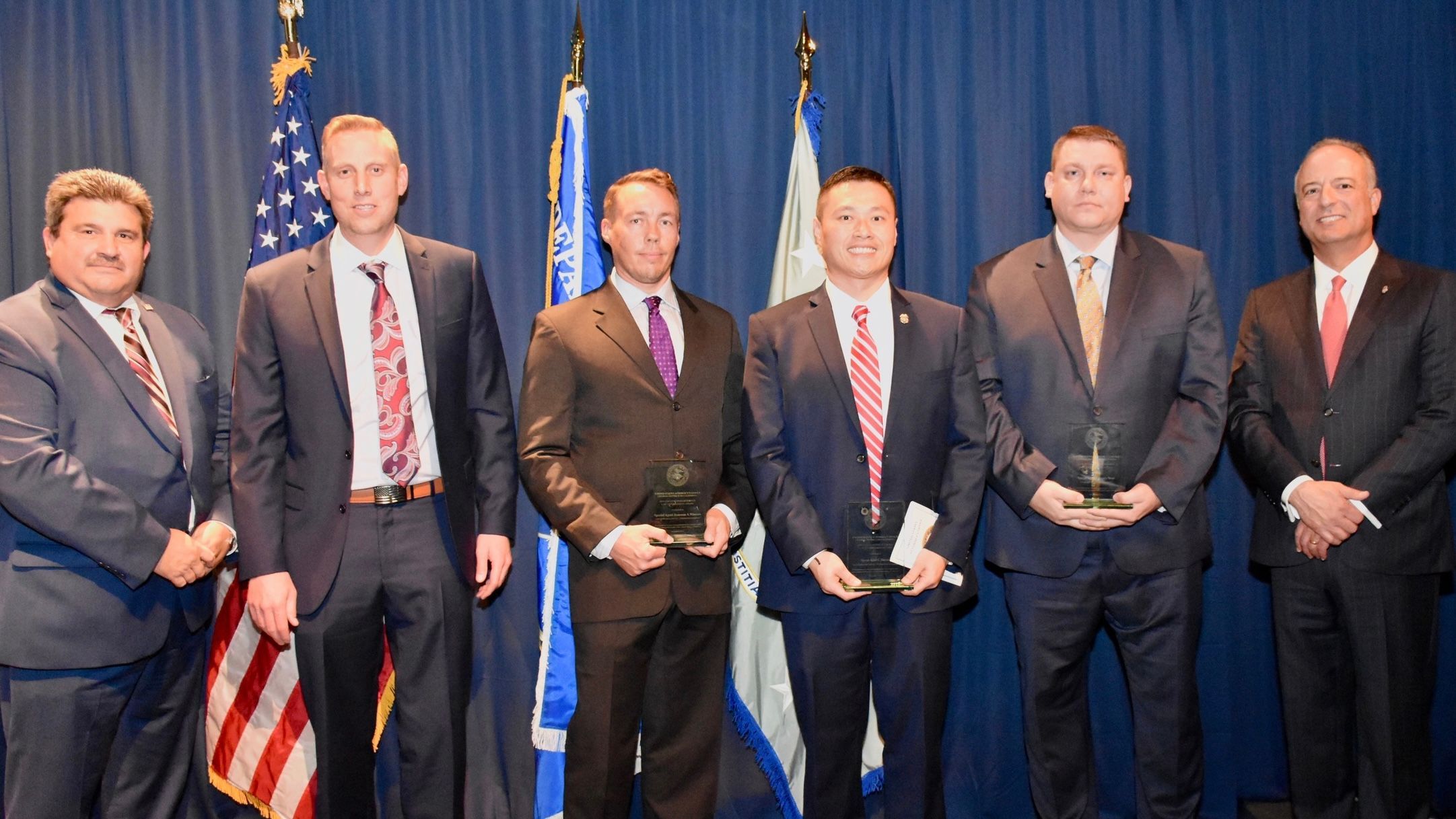 Darren Lian (third from right) ) has been one of the very few Asian leaders in the federal law enforcement agencies. Courtesy Darren Lian