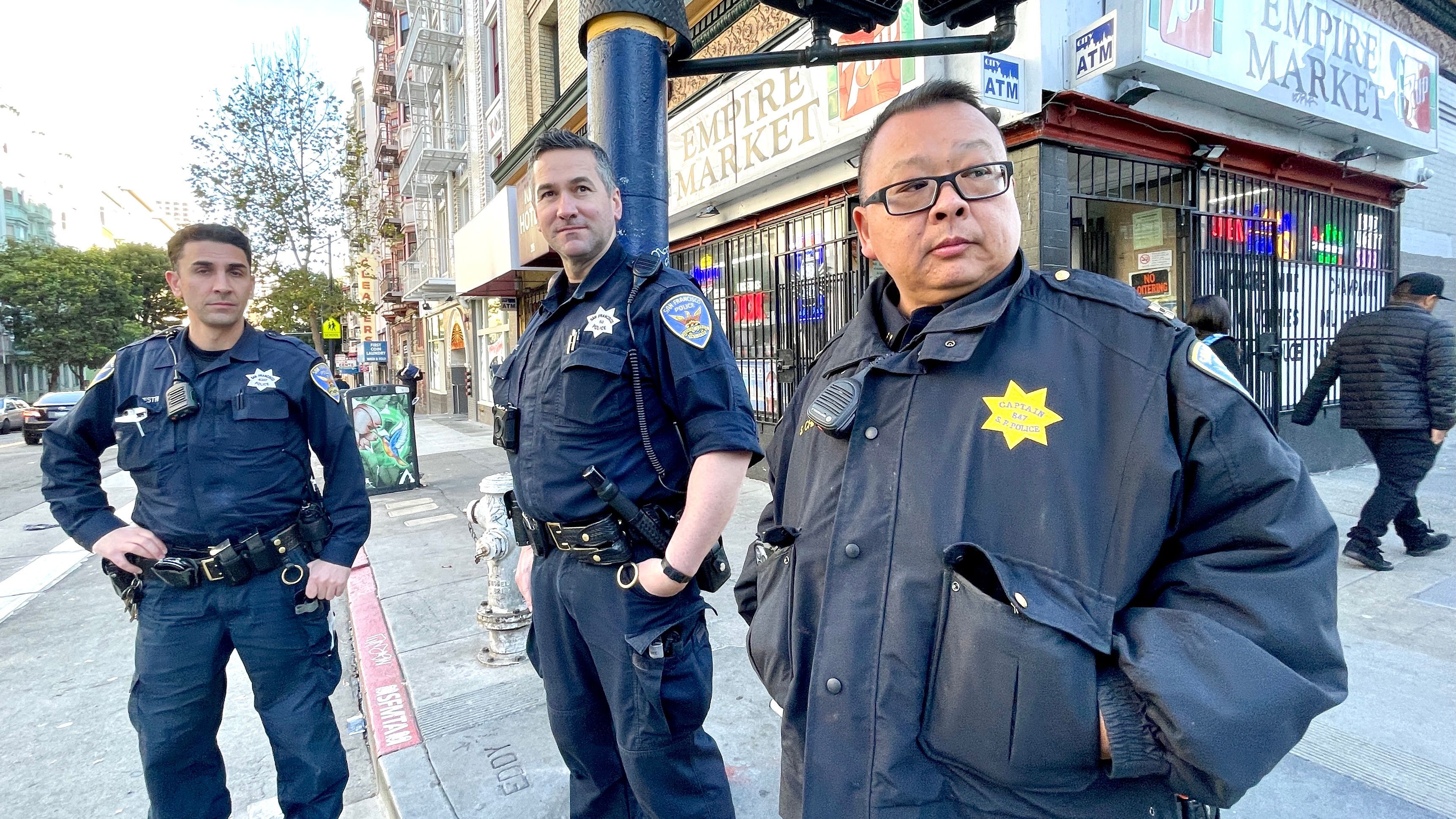 Sergio Chin is the first Chinese American Captain in the San Francisco Police Department to lead Tenderloin Police Station combating drugs and crime. Photo by Portia Li