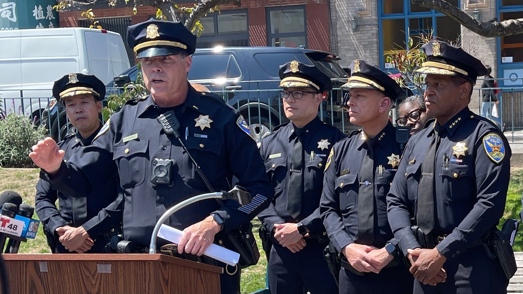 Acting Captain Douglas Farmer (front) continues to lead Central Station until 2023. Photo by Portia Li